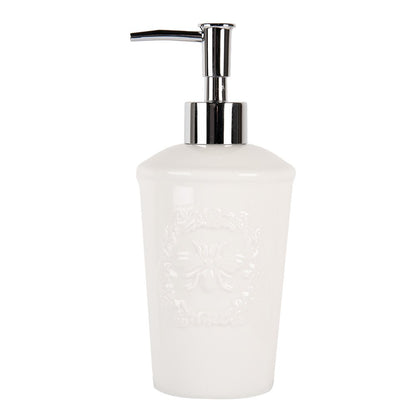 Soap Dispenser 325 ml White Ceramic Soap Pump