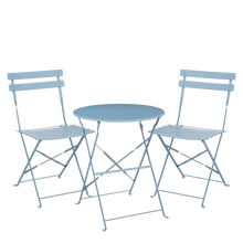 Laurence Bistroset Set Van 3 Metaal Lichtblauw Buiten