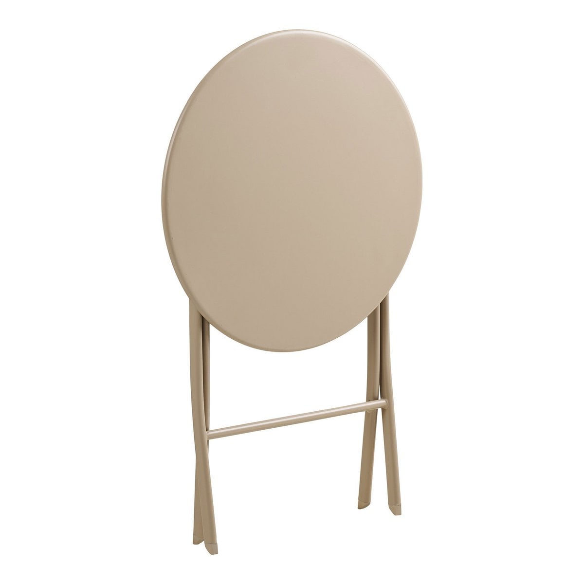Arcas Bistroset, 2 stoelen en 1 tafel, polyester/staal, taupe
