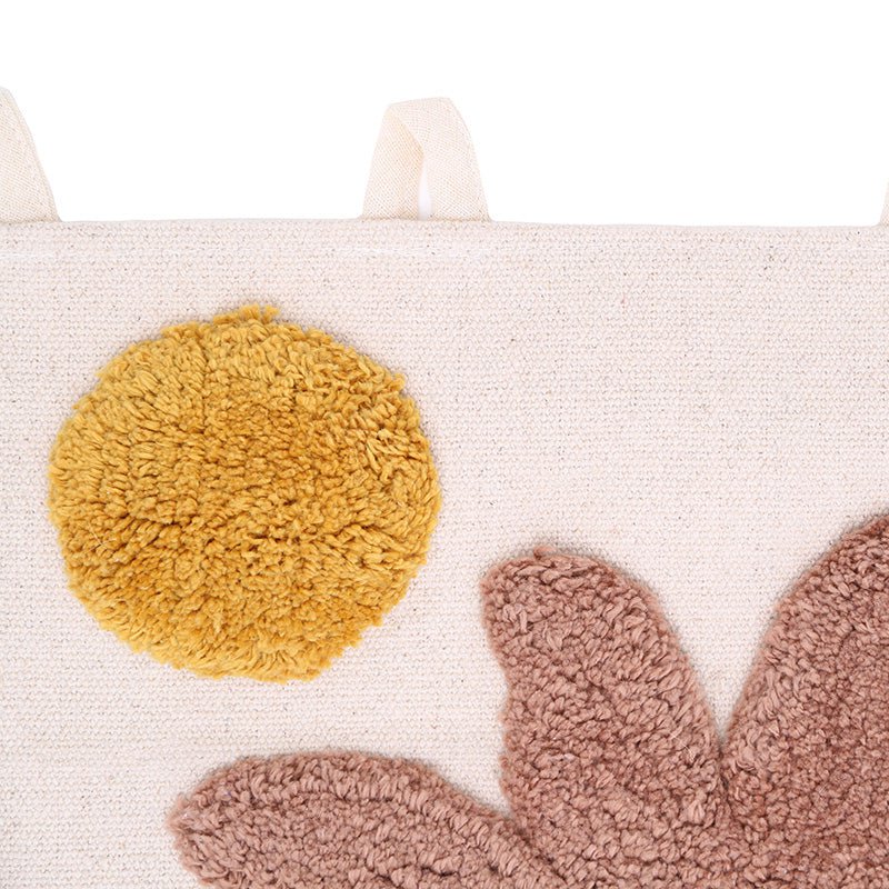 Wanddecoratie palm 40x50 cm katoen fluweel