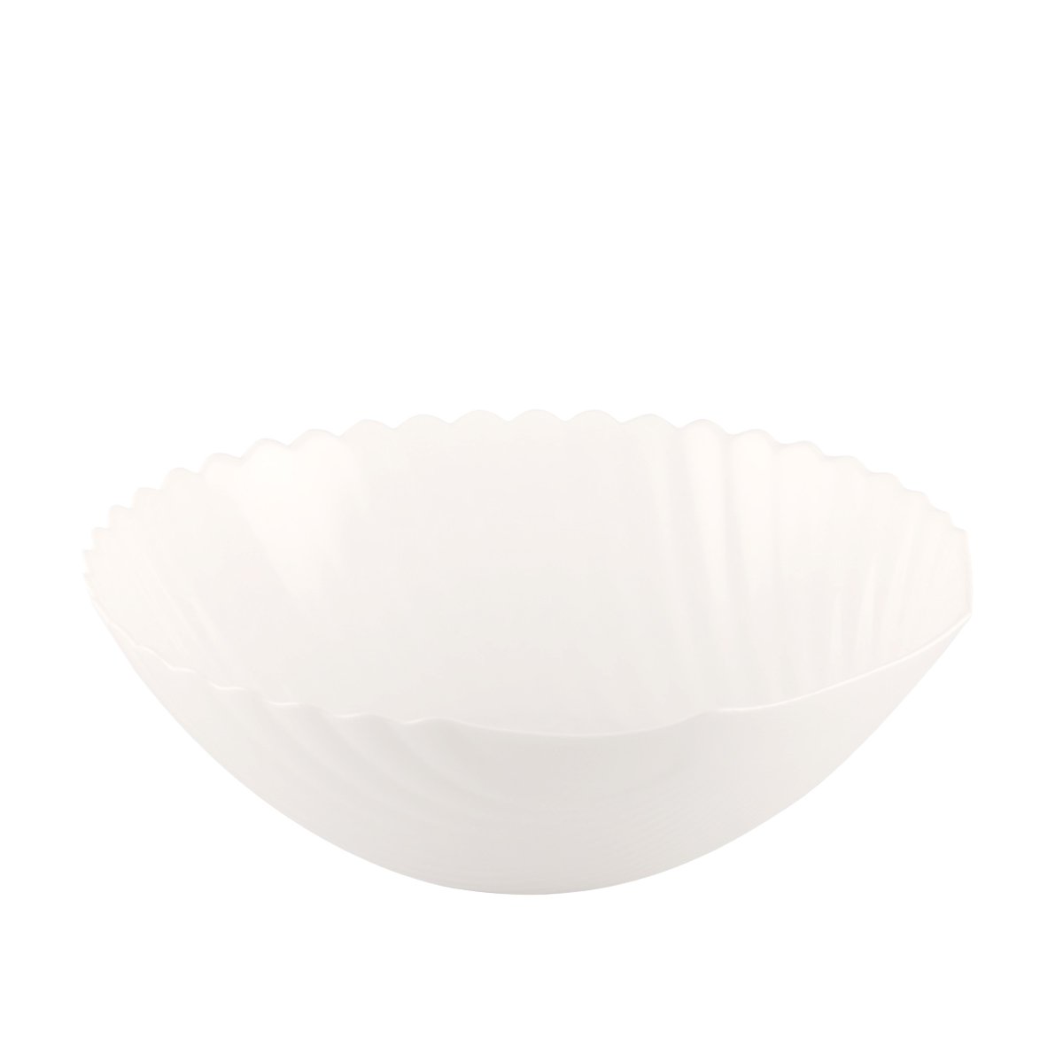 Saladeschaal wit 24.3 cm glas
