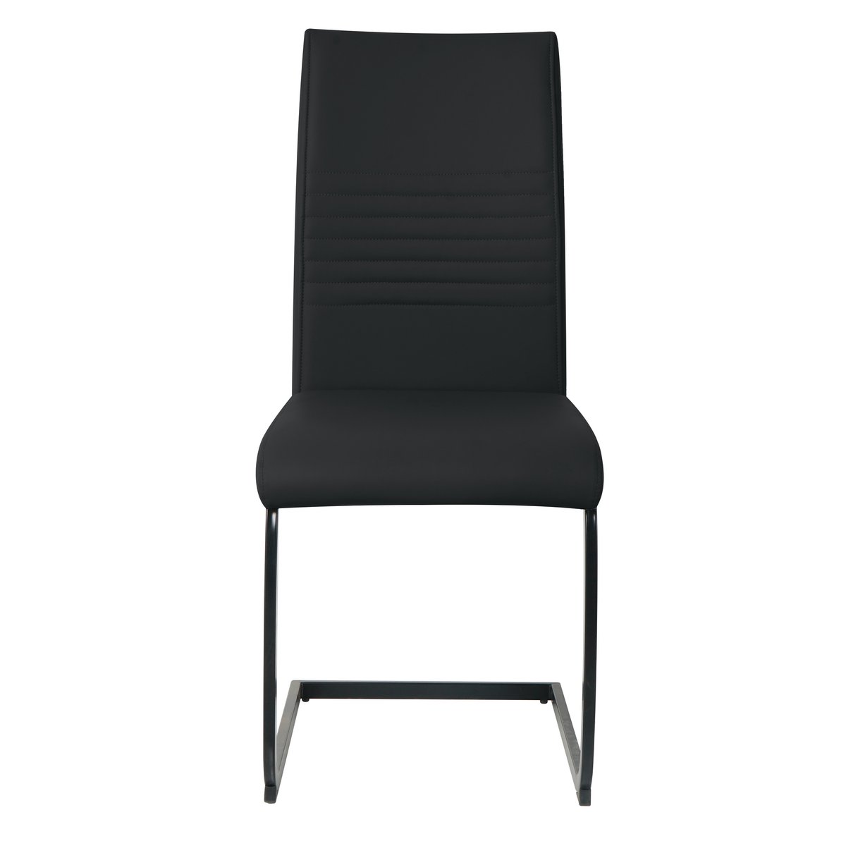 Stoelenset 2 stuks kunstleer sledeframe