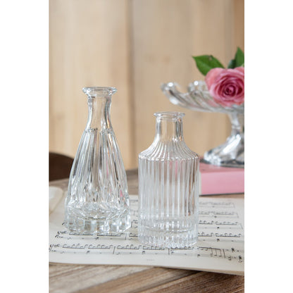 Vaas Ø 6x13 cm glas transparant
