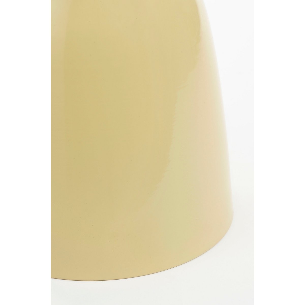 Bijzettafel rond 32x45 cm ijzer beige
