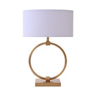 Tafellamp Ringlamp Gold S met velvet kap