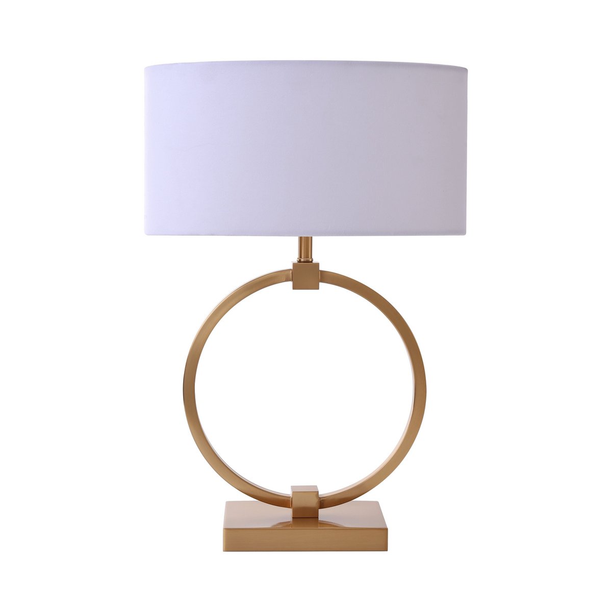 Tafellamp Ringlamp Gold S met velvet kap