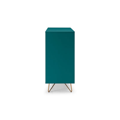 Ladekast 90x40x90 cm blauw MDF metaal