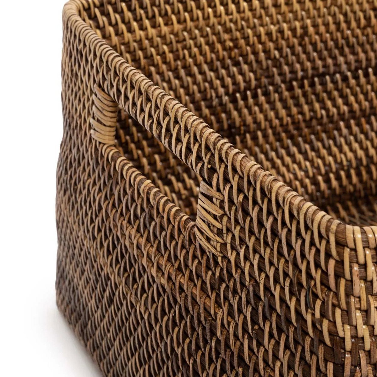 Tijdschriftenmand M natuurlijk bruin rattan
