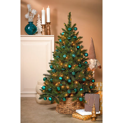 Christmas baubles set Dark green