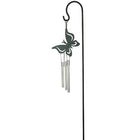 Windgong vlinder 45 cm glas metaal