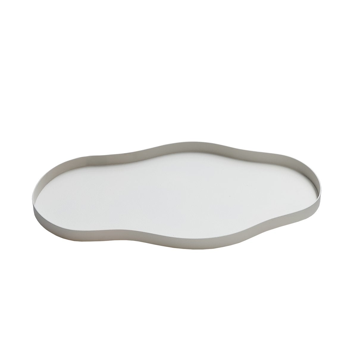 Dienblad metaal 44x25 cm ivoor