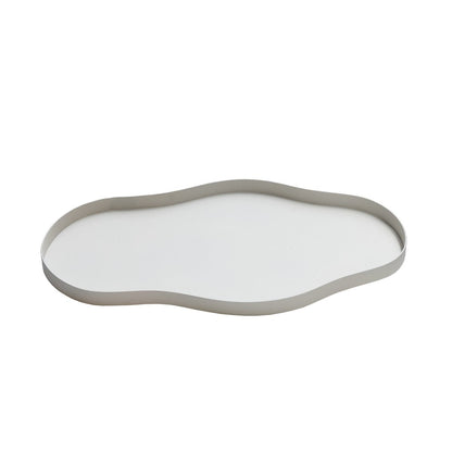 Dienblad metaal 44x25 cm ivoor