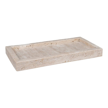 Dienblad travertijn 30.5x15x3 cm beige