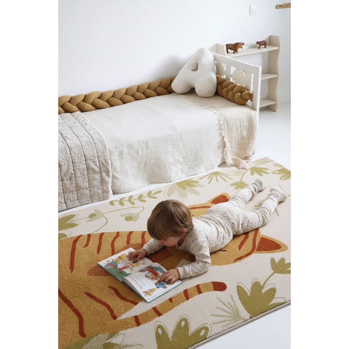 Tiger silly children's rug
