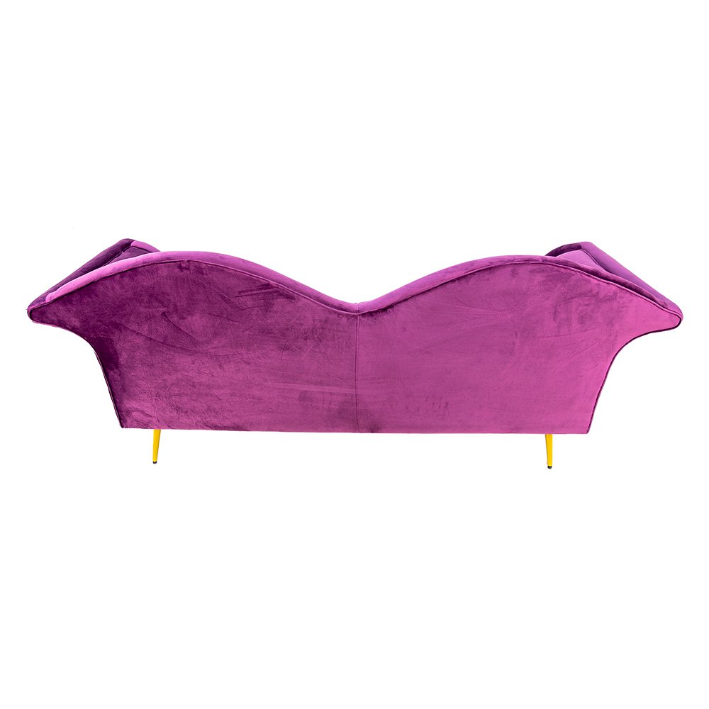 Bank 215x73x85 cm paars goud