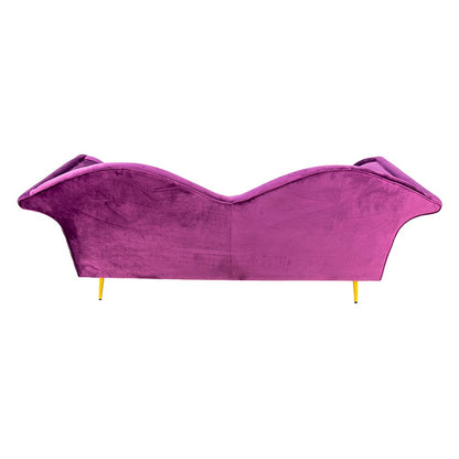 Bank 215x73x85 cm paars goud
