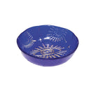 Beker blauw glas 10x10x2 cm
