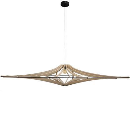 Hanglamp XL 160 cm zwart MDF