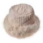 Muts dames beige acryl