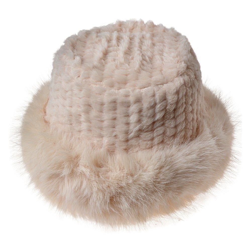 Muts dames beige acryl