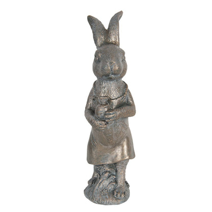 Rabbit Figurine 21 cm Brown Plastic Home Accessories