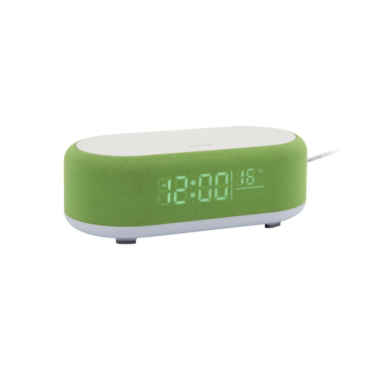 Wekker met draadloze telefoonoplader en Bluetooth