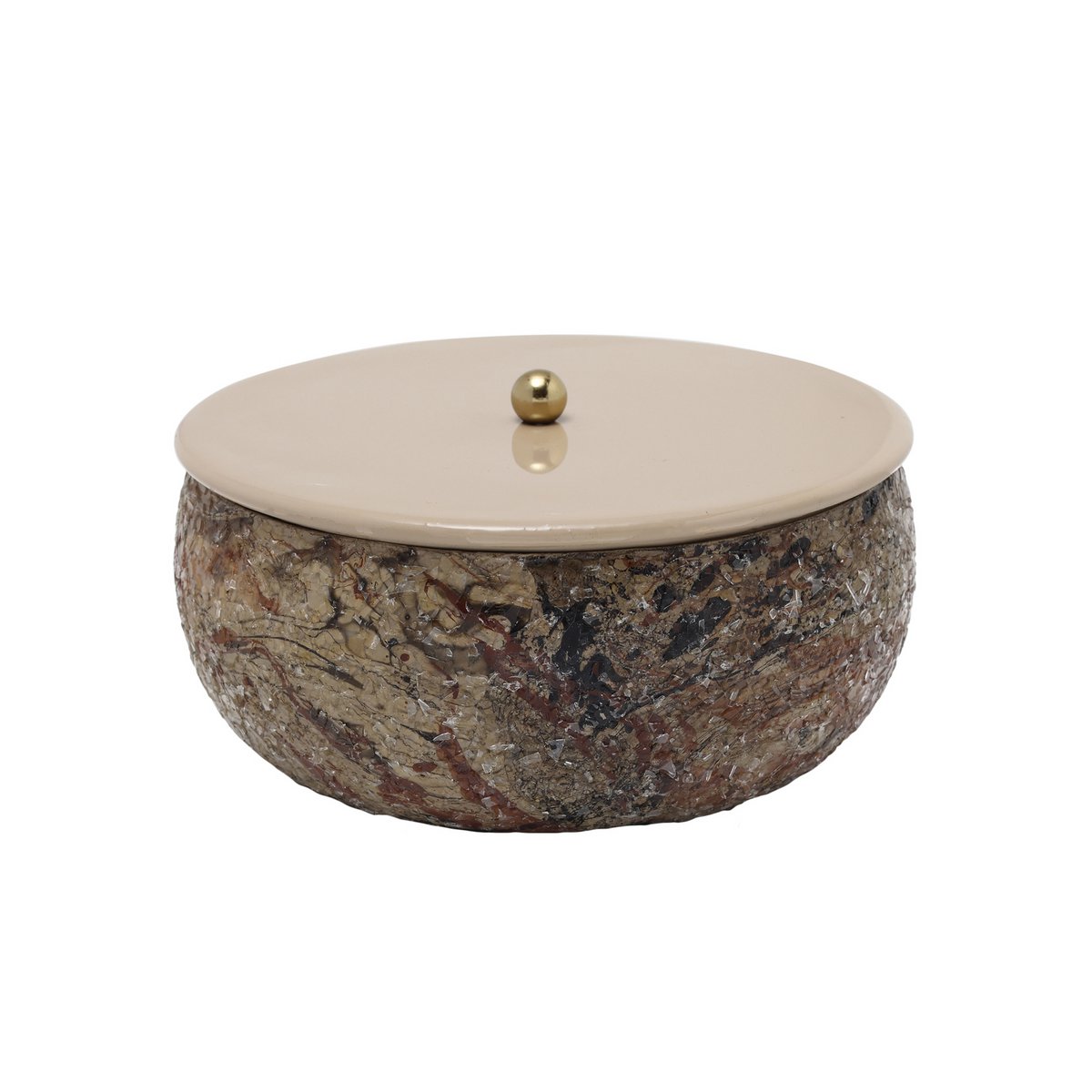 Opbergdoos mozaïek marmer 17 cm