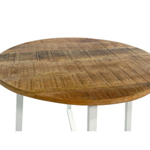 Salontafel rond 60 cm mango hout metaal