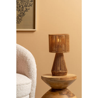 Bijzettafel hout 35x46 cm beige