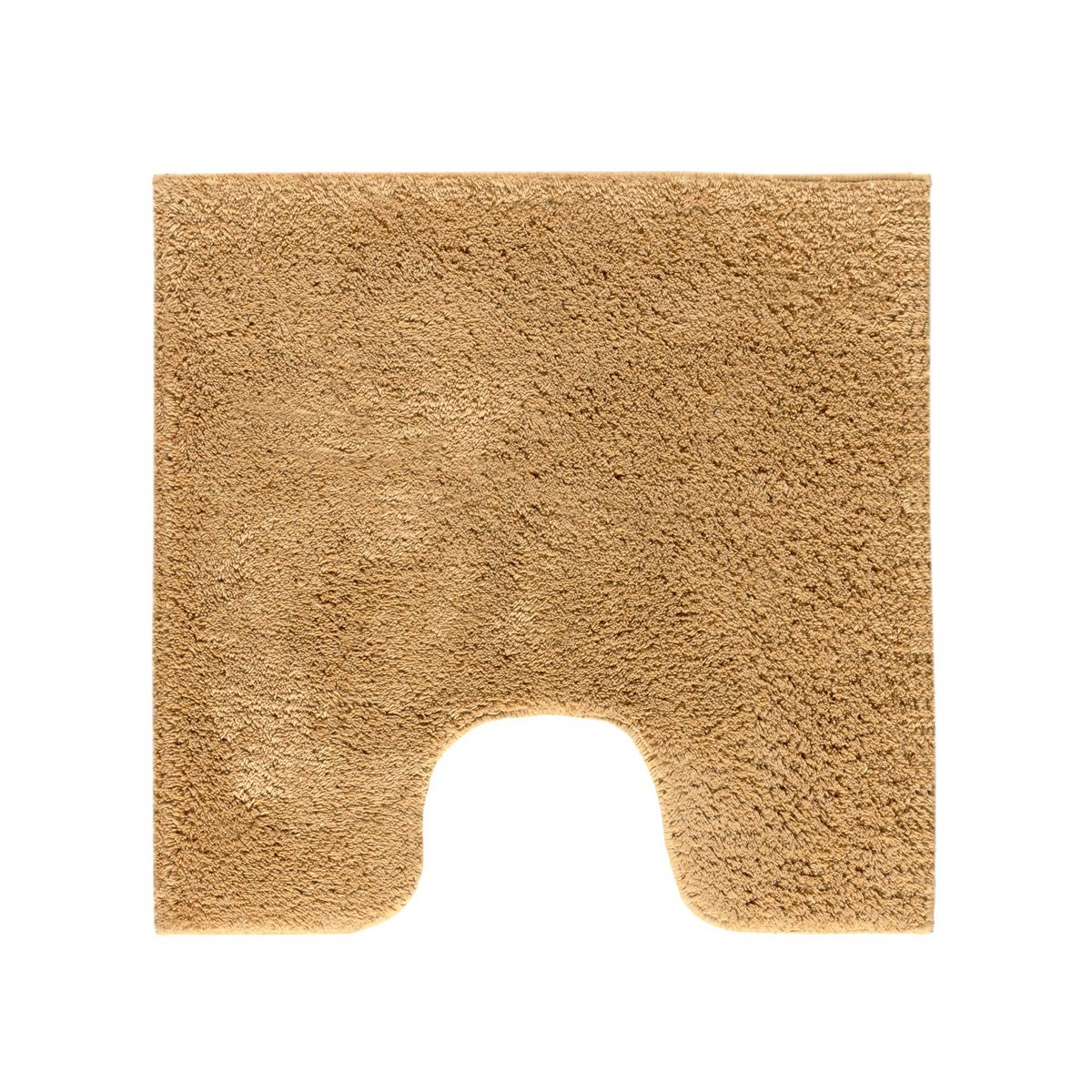 Toiletmat 59x59 cm katoen geel