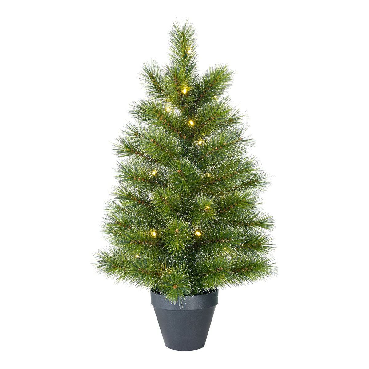 Kunstkerstboom 90 cm groen met 30 LED lampjes