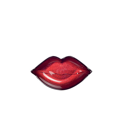 Mondbeker rood 17,5x4x4 cm glas