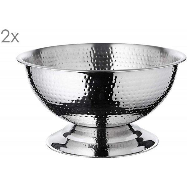 Champagnekommen set 2 stuks Ø 40 cm roestvrij staal