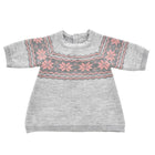 Knitted doll's dress with patterns 45cm