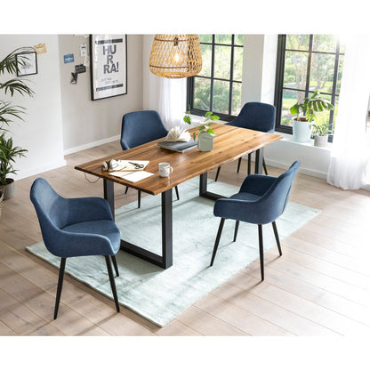 Eettafelset acaciahout 160x85 cm