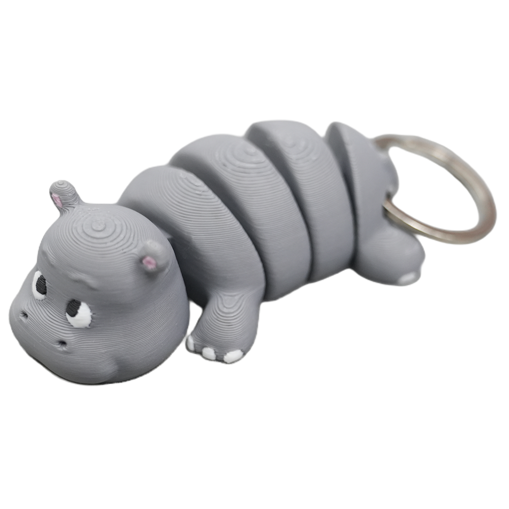 Flexi Hippo keychain