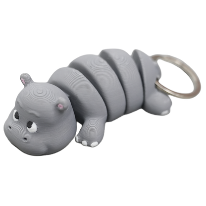 Flexi Hippo keychain