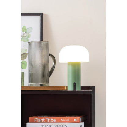 Tafellamp Luca LED groen 15x23 cm