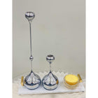 Tender Candlestick L Highly Polished Nickel Solid 34 Cm