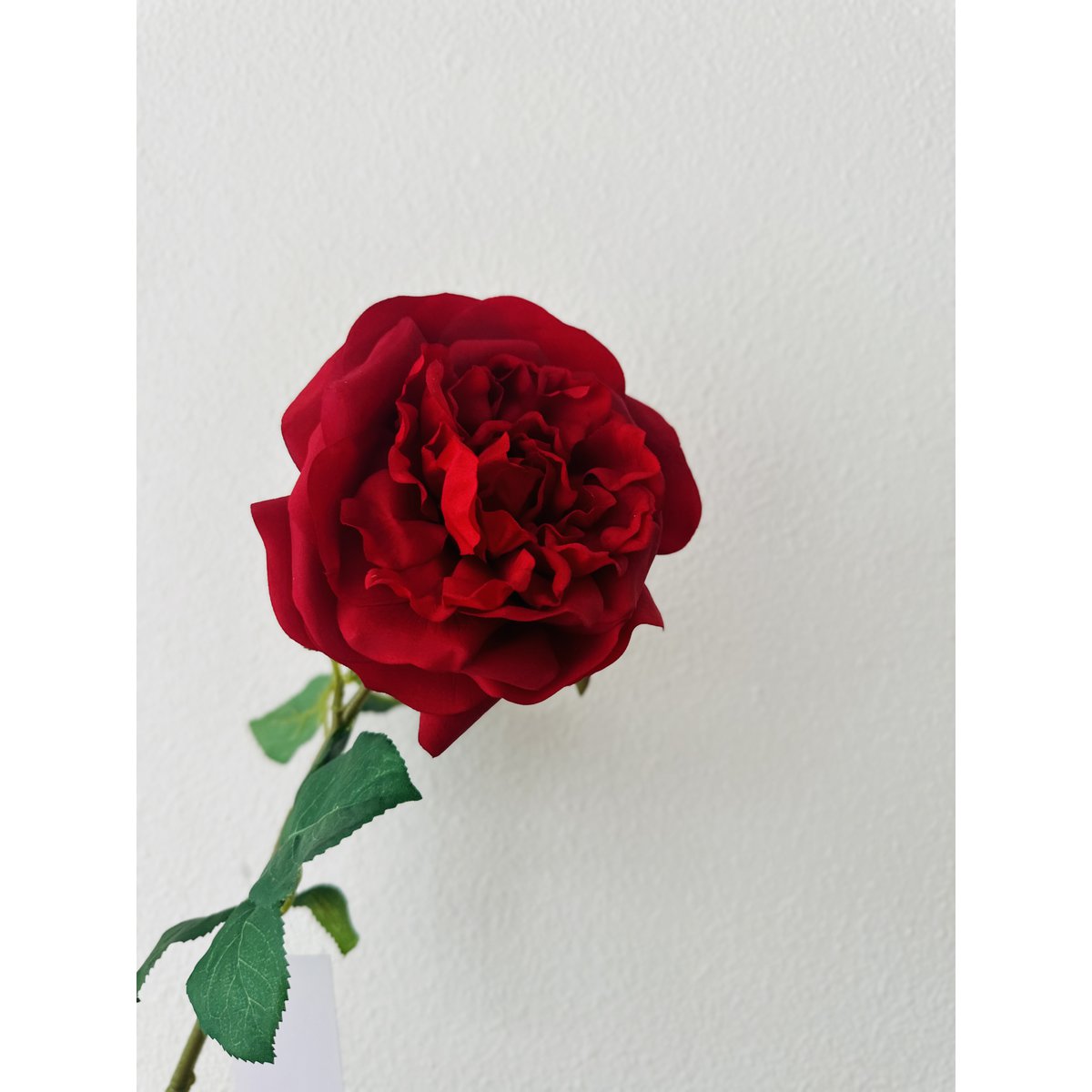 Kunstbloem roos 65 cm rood