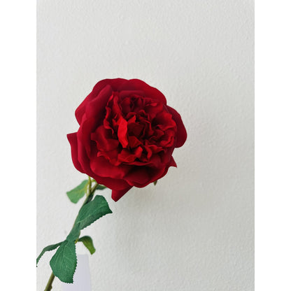 Kunstbloem roos 65 cm rood