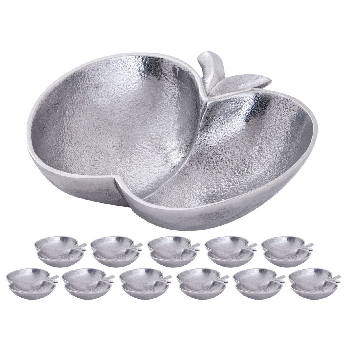 Apple Shell Doos Twaalf-Delige Set Goud Zilver Aluminium
