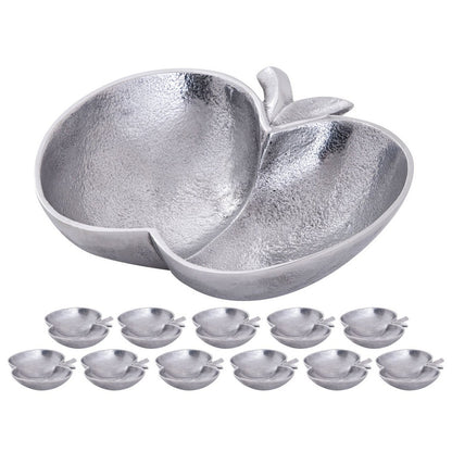 Apple Shell Doos Twaalf-Delige Set Goud Zilver Aluminium