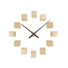 Wandklok 40 cm goud plastic