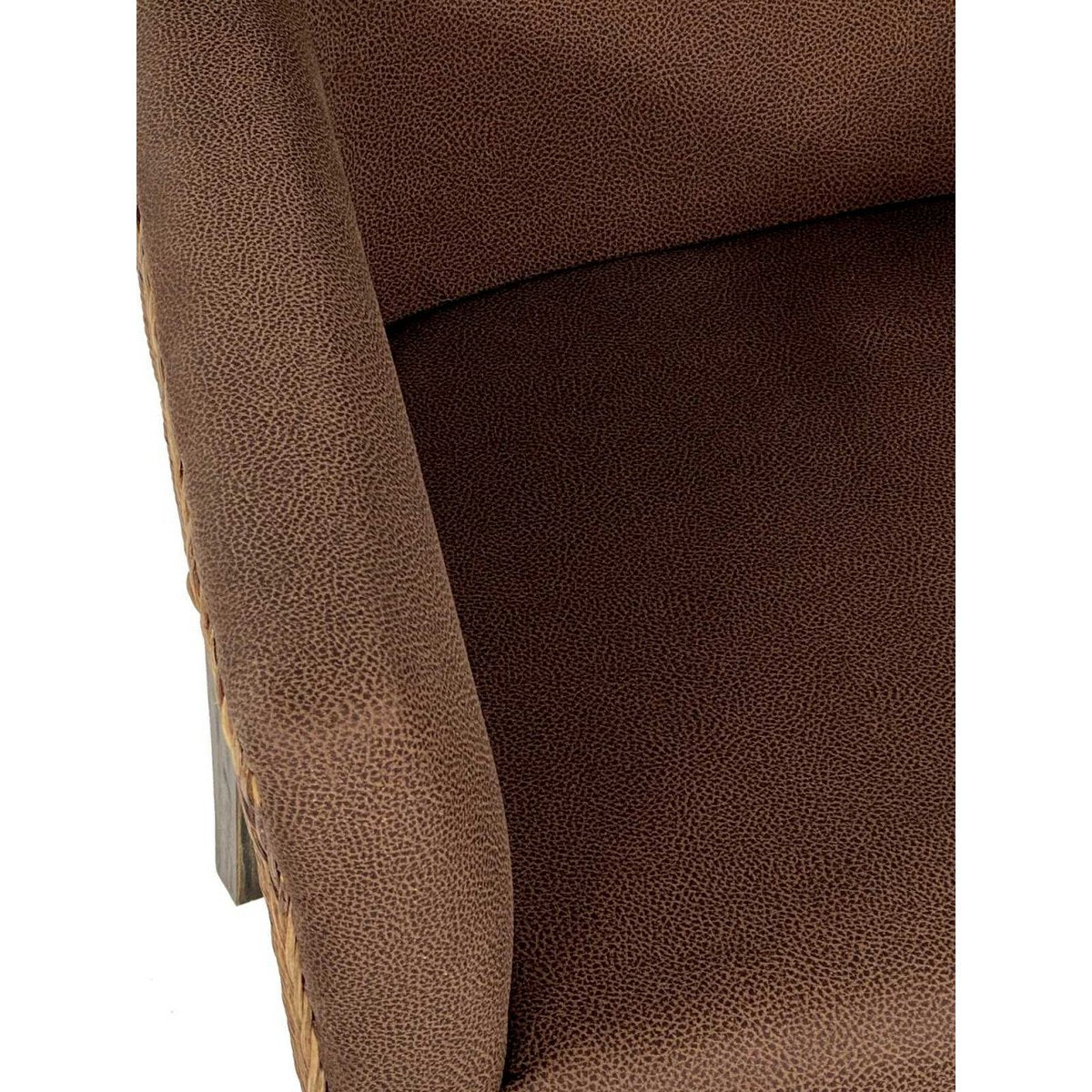 Rattan Stoel Eetkamerstoel Armlehner Fauteuil Bilbao Bruin