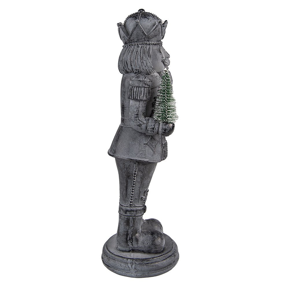 Nutcracker Figurine 32 cm Grey Plastic Christmas Decoration