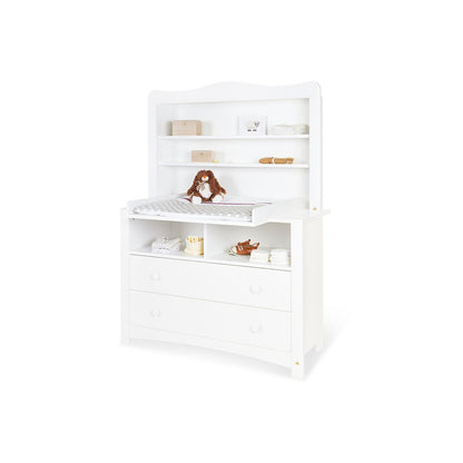 Commode met commodeblad 130x77x180 cm wit hout
