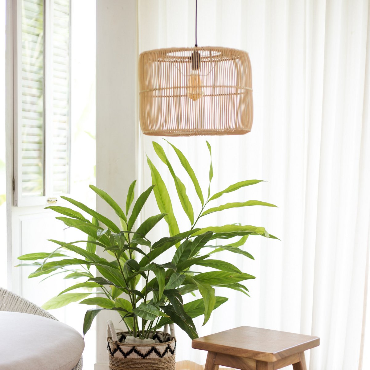 Hanglamp rotan LIKU 40 cm of 50 cm