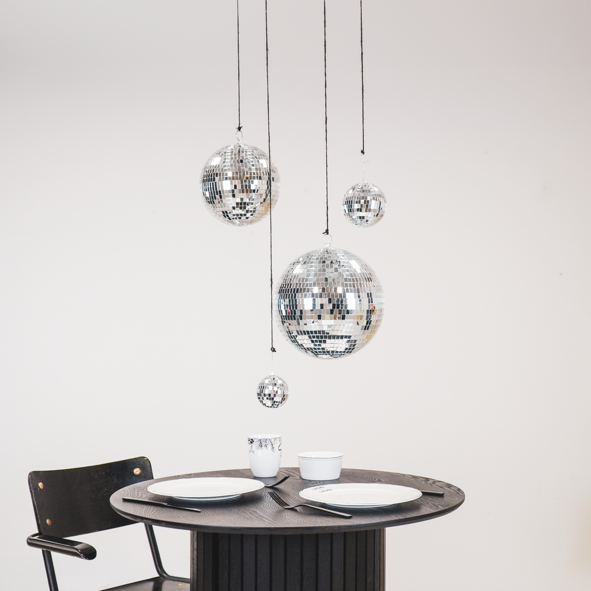 Christmas Decoration - Christmas Ornament - Disco Ball - Foam - Silver - 20x20x20cm