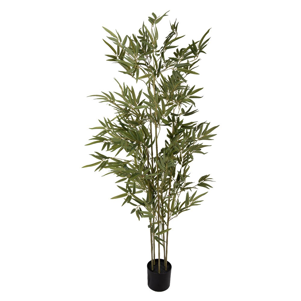 Kunstplant bamboe 160 cm groen kunststof